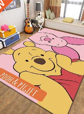 Cartoon Winnie the Pooh Floor Non Slip Rug Room Mat Square