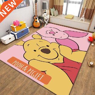 Cartoon Winnie the Pooh Floor Non Slip Rug Room Mat Square