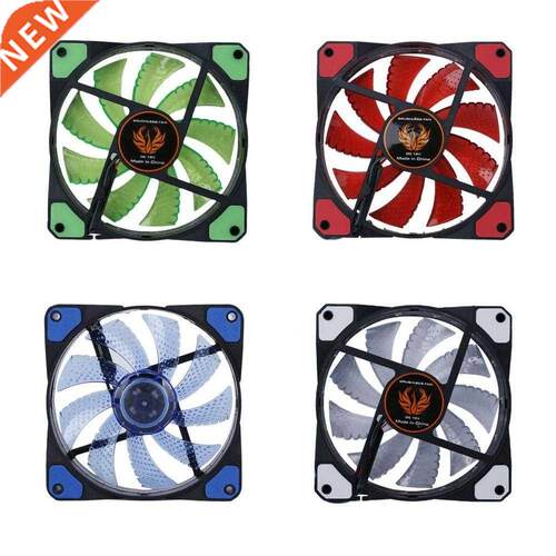 120mm LED Ultra Silent Computer PC Case Fan 15 LEDs 12V Cpu