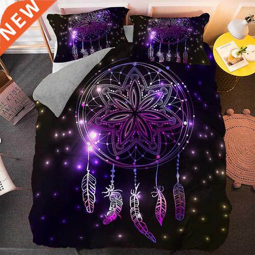 Psychec Bohemian Dreamcatcher Bedding Set Single King Qu