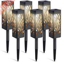 Solar Lights Outdoor 6 Pack Garden Lights Solar Powered