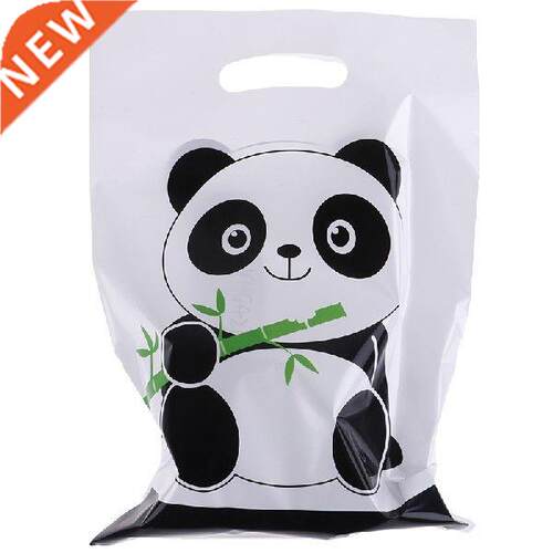 10pcs/lot Cute Panda Cartoon Biscuit Bag Plastic Candy