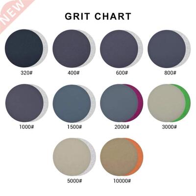 50pcs 3inch Waterproof Sanding Discs Hook & Loop Sandpaper