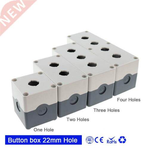 22mm hole Emergency Stop push button switch box one hole thr