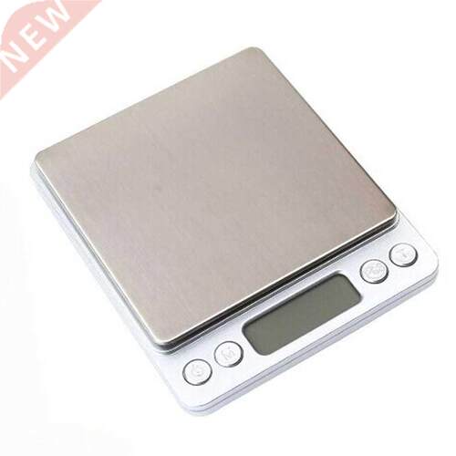 LCD Scale Balance Weight 0.1g-2000g Silver