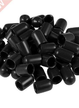 2000Pcs Rubber End Caps 5/16Inch(8Mm) ID Vinyl Round End