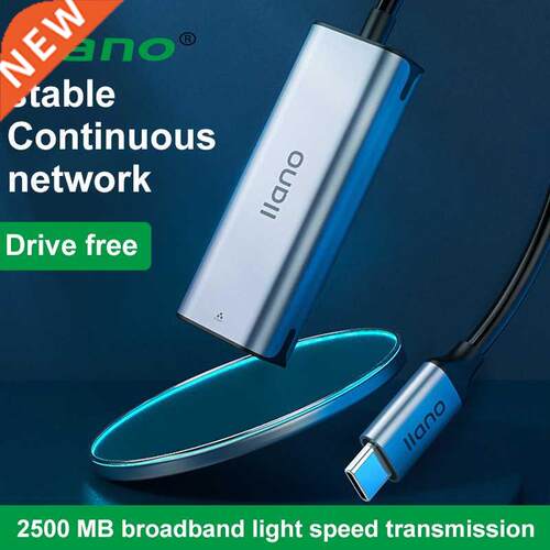 Wired 2500M USB C 2.5G External Network Card Type C To RJ45