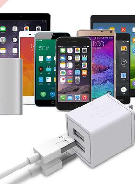 5V 2.1A US Plug Dual USB Ports Wall Charger Adapter Portable