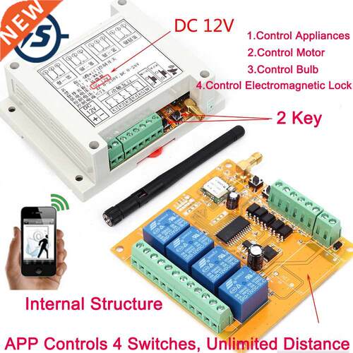 Wifi Relay Switch Network Relay Module With Antenna Wireless
