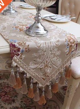 European Luxury Table Runner Modern Embroidery Tablecloth
