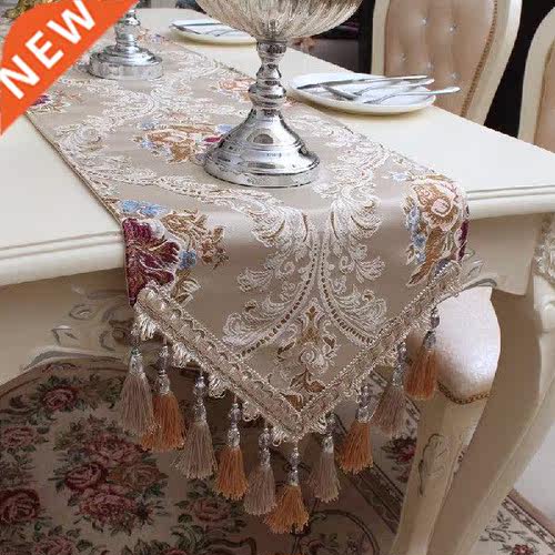 European Luxury Table Runner Modern Embroidery Tablecloth