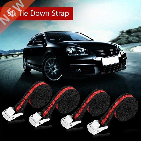 2Pcs 8ft Car Truck Tie Down Cargo Strap Luggage Lashing