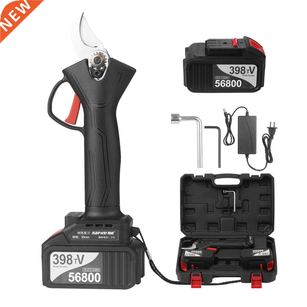 21V Brushless Cordless Electric Pruning Shears Tree Branch P