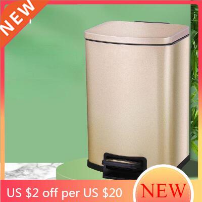 Modern Bathroom Garbage Trash Can Stainless Big Size Trash