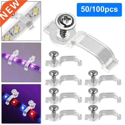 50/100 Mounting Brackets Clip One-Side Fixing Clips For 3528