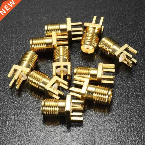 10Pcs 1.6mm SMA Female Jack Solder Nut Edge PCB Clip Straigh