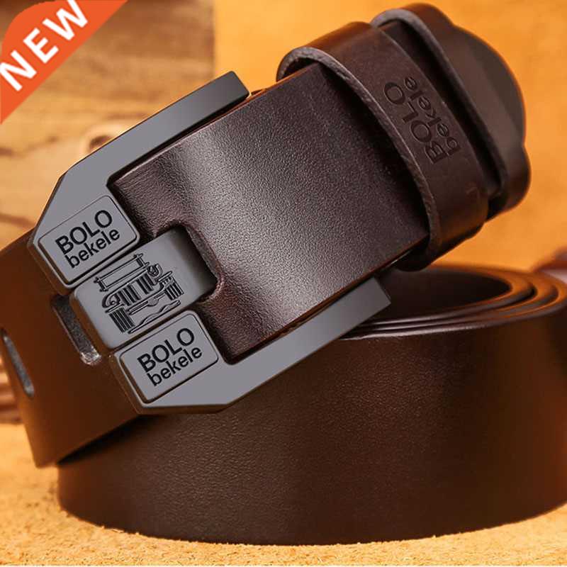 Cow Genuine Leather Luxury Strap Male Belts for Men New Cows