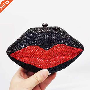 LaiSC Diamond studded Patter Clutch Crystal Party Bag Evenin