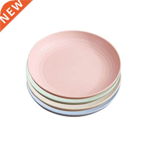 New Arrival 8.85 Inch,4Pack Lightweight Wheat Straw Plates