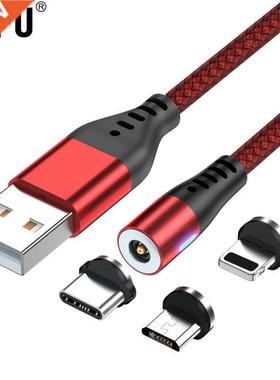 LED Magnetic USB Charging Cable USB Type C Phone Cable Magne