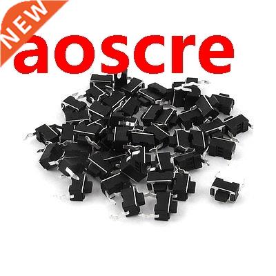 50Pcs 2Pins Momentary DIP PCB Push Button Tact Switch 3mmx6m