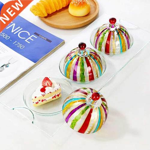 Glass fresh cover round European dessert cover creatve