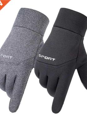 2021 Hot Sale Winter Warm Velvet Waterproof Gloves Men Ski C