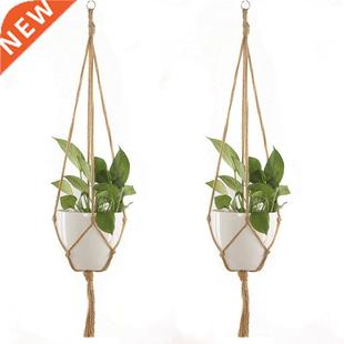 1 Piece Jute Hanging Decoration Brown Handme Rope Pots Hol