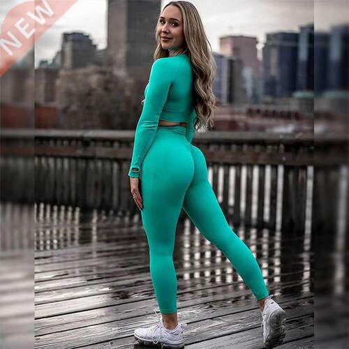 5 Colors Seamless Yoga Set Women 2PCS Sportwear Clothing Act