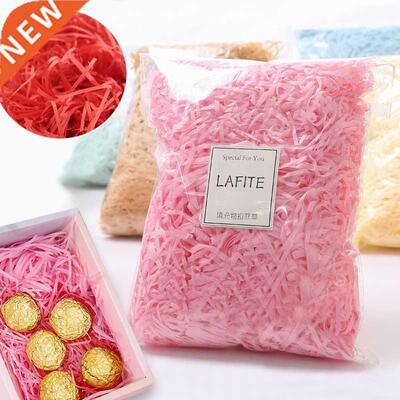 DIY Colorful Shredded Crinkle Paper Raffia Candy Boxes Weddi