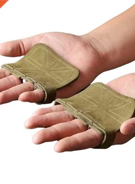 Leather Weight Lifting Training Gloves Palm Protection Women