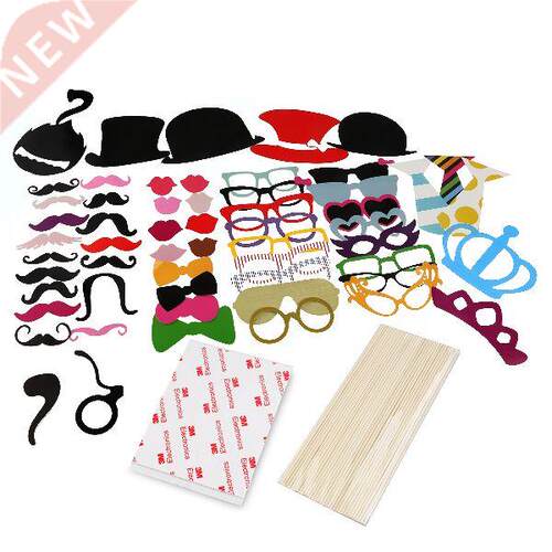 60 Christmas Photo Booth Props Party Favors Props Christmas