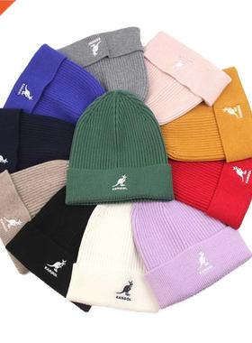Kangaroo Kangol Knitted Hat Female Autumn Winter Solid Colo