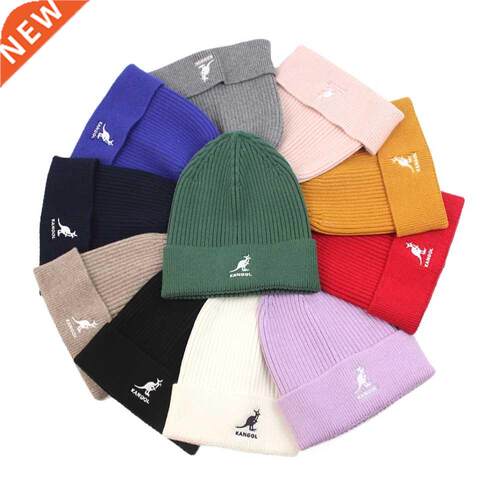 Kangaroo Kangol Knitted Hat Female Autumn Winter Solid Colo