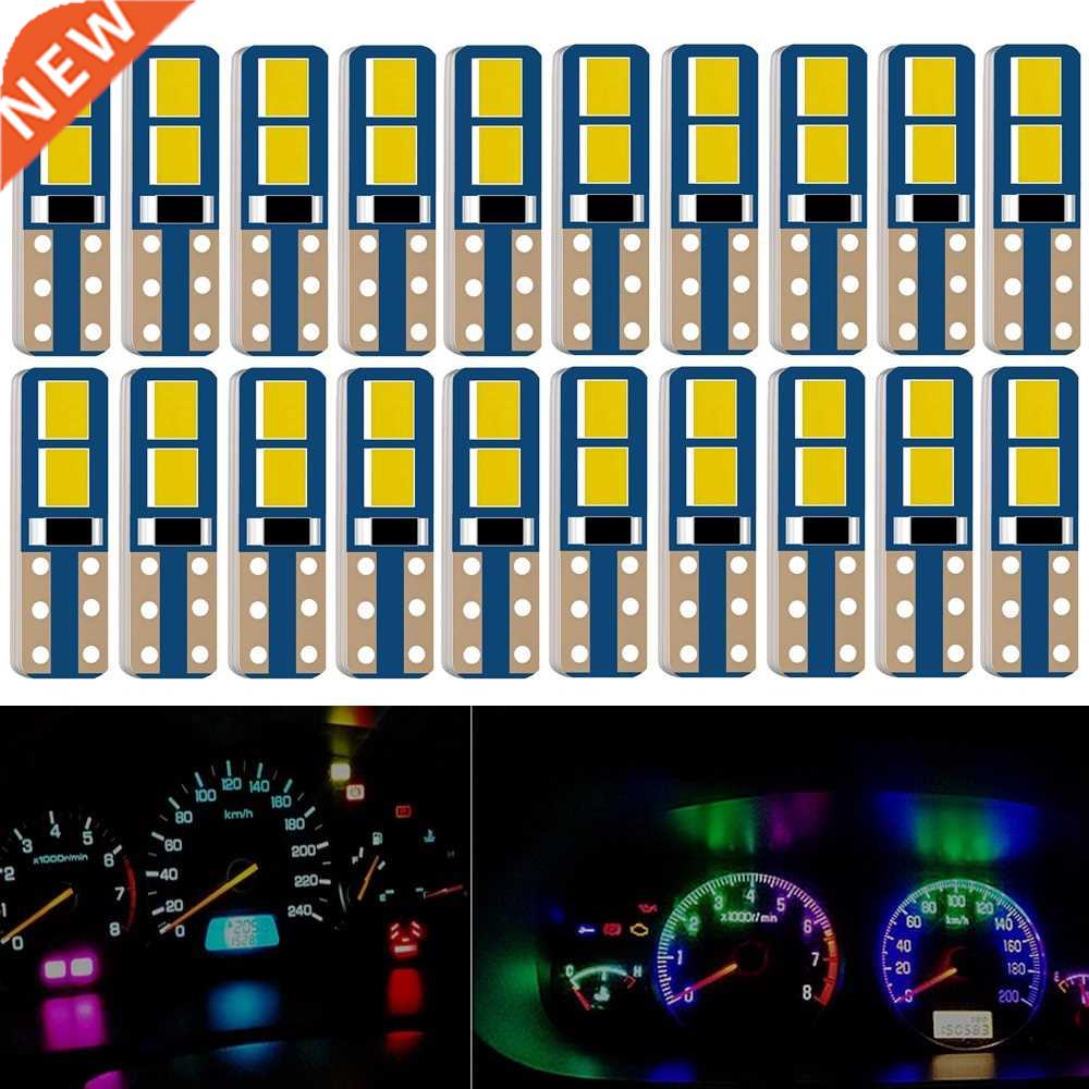 20Pcs New T5 W3W W1.2W 70 73 74 79 85 Super Bright LED Bulb