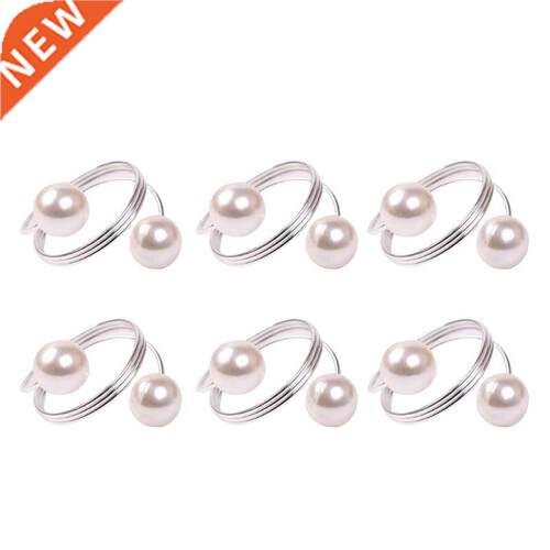 6PCS Napkin uckle Hoop Napkin Rings Circle Serviette