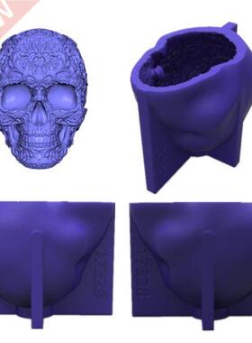 Craft 3D Skull Decorations Epoxy Resin Mold Ornaments Ca