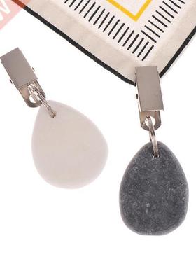 1pcs Stainless Steel Metal Holder Clip Buckles Marble Teardr