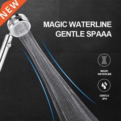 ZhangJi Bathroom Double Panel Propeller Driven Shower Head w