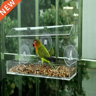Acrylc Brd Cages Parrot Transparent Brd Feeder Seed
