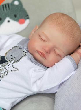 3D Skin Reborn Sleeping Bby Soft Touch Cloth Body Rooted