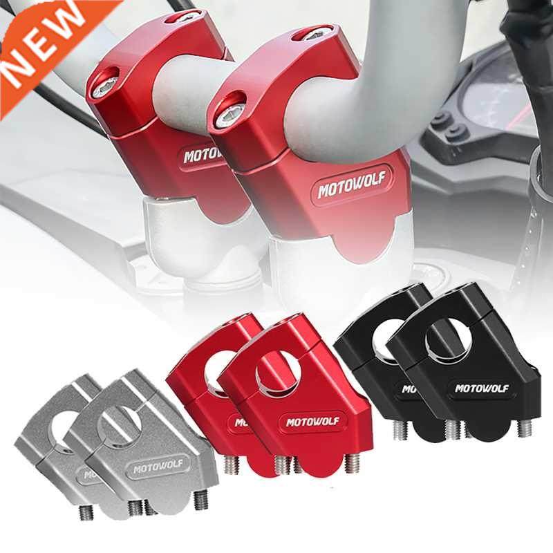 color Motorcycle Handlebar Riser Bar Mount Handle Clamp Un