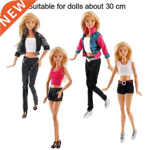 Doll Clothes Dress Up Suit Jeans Dress Casual Clothes for