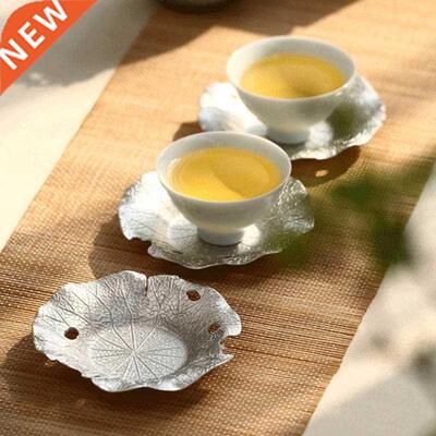 1Pcs Drink Tea Coaster Heat Resistant Alloy Copper Tea Trays