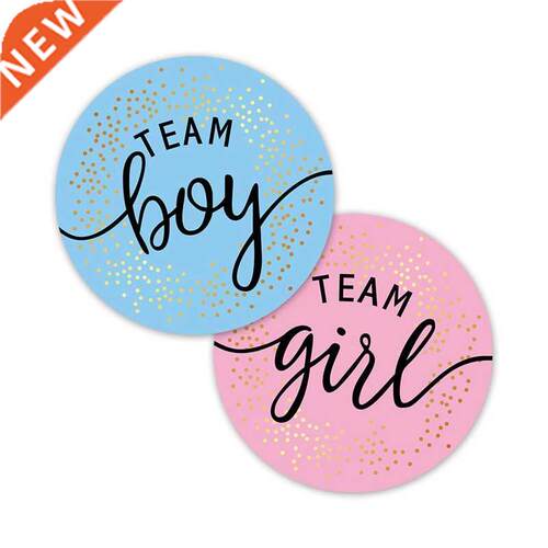 60/120pcs Team Boy Team Girl Stickers Boy or Girl Sticker fo