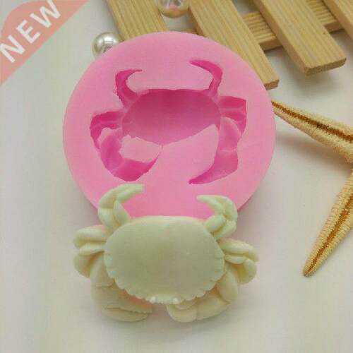 Cute Crab Shape Ocean Theme Fondant Cake Decoration