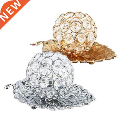 Art Crystal Candle Holder Tea Light Candlestick Table