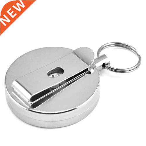 Easy Steel Retractable Key Chain Recoil Key Ring Belt Clip P