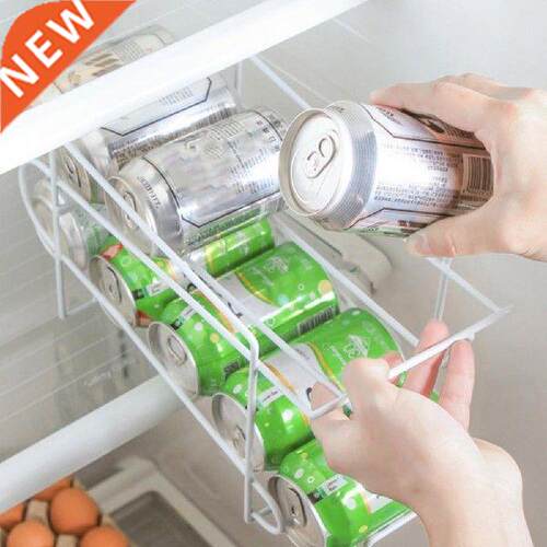 Double-Layer Can Soda Storage Rack Shelf Fridge Organizer