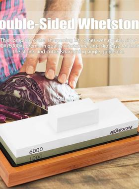 1000#/6000# Premium Whetstone Cut Sharpening Stone Set Sharp